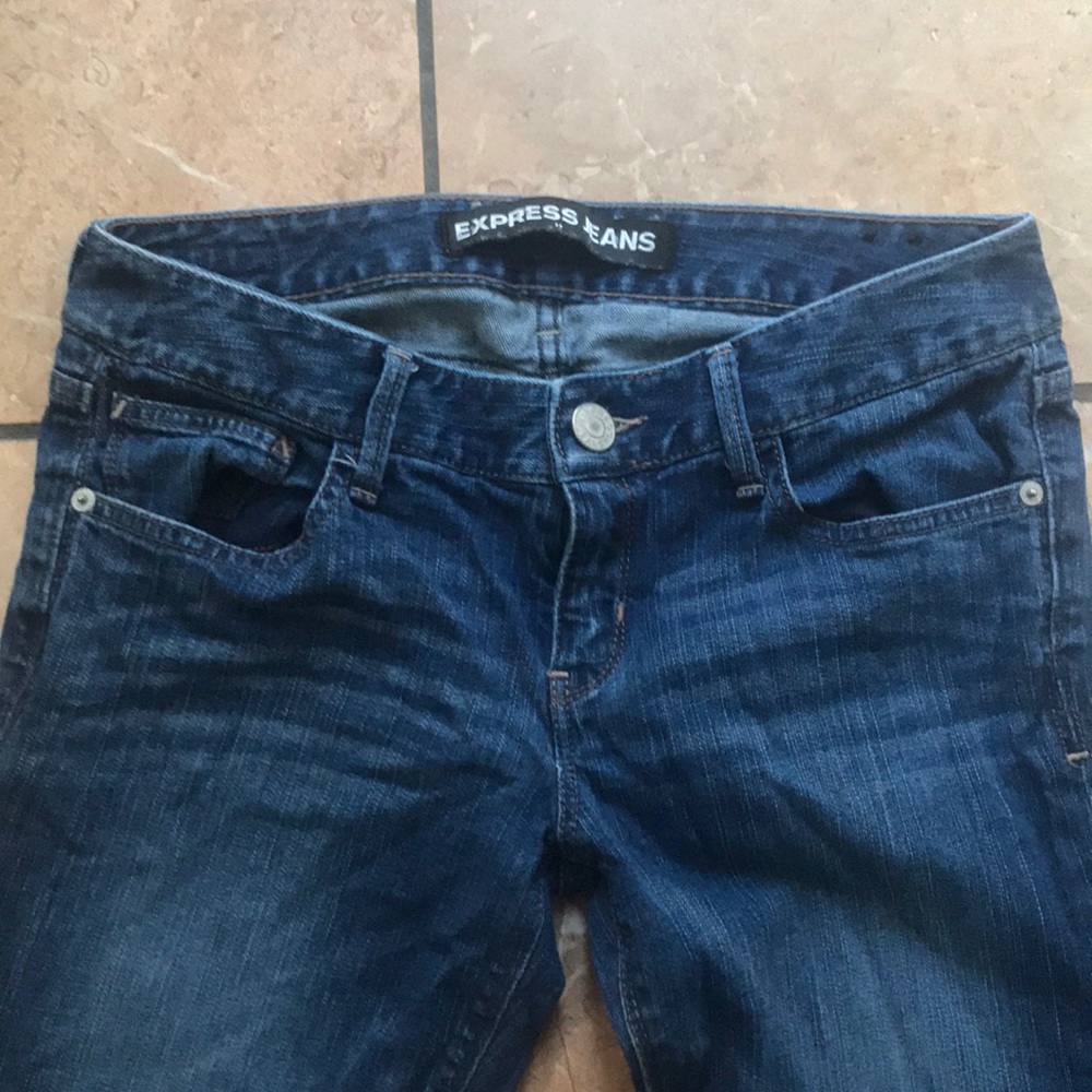 Express Barely Boot Low Rise Jeans - Picture 2 of 2